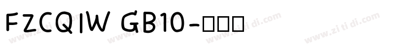 FZCQIW GB10字体转换